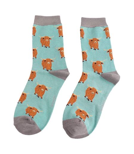 Chaussettes de vache Highland pour dames | Chaussettes fantaisie en bambou
