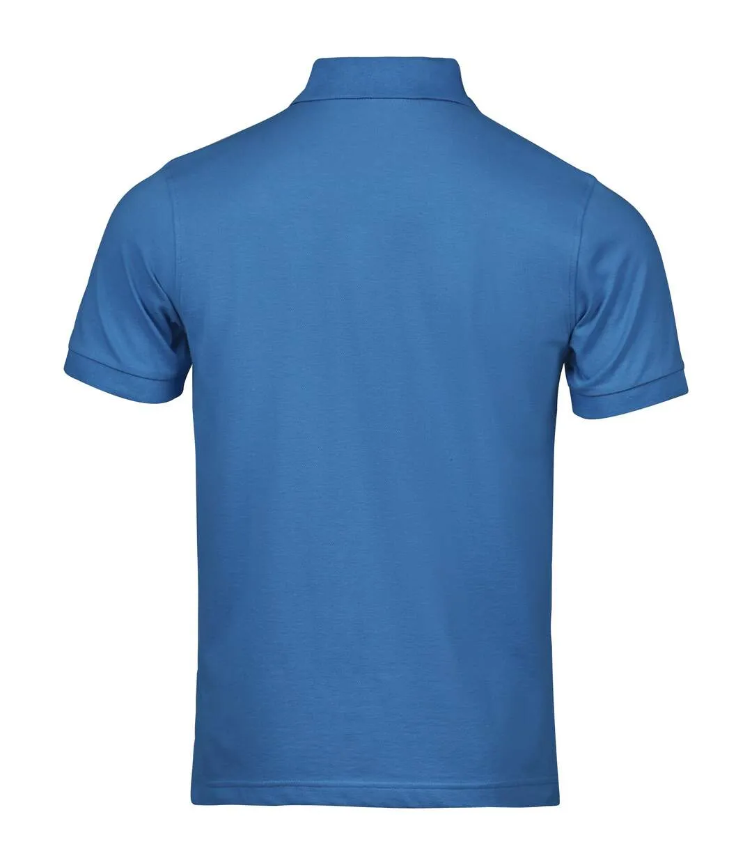 Mens Luxury Stretch Polo Shirt Ocean Blue Tee Jays-2