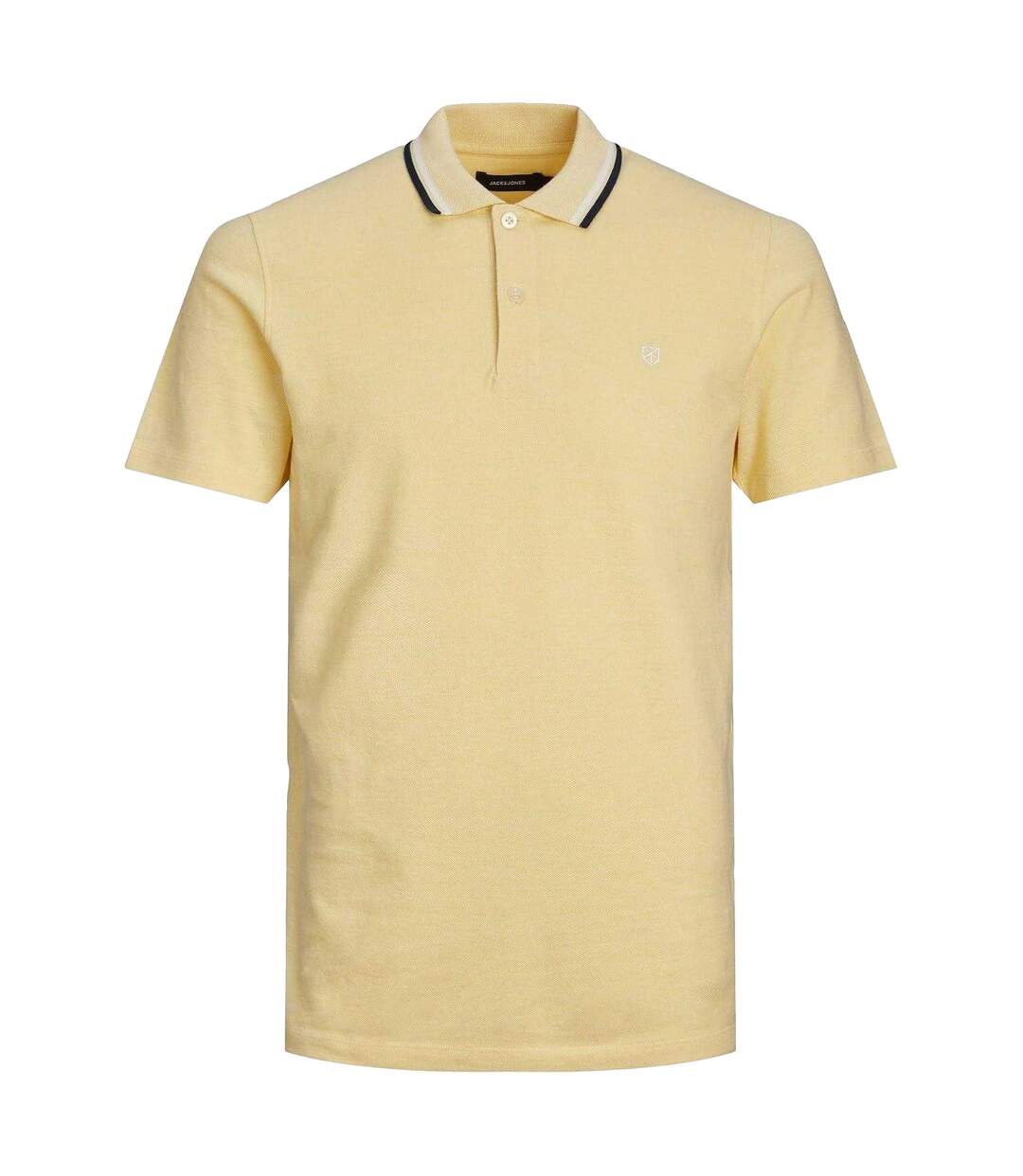 Mens Regular Short-sleeved Polo Shirt Yellow Jack And Jones-1