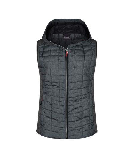 Veste Hybride Femme Gris Anthracite James And Nicholson