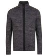 Veste tricot polaire unisexe- 01652 - gris chiné