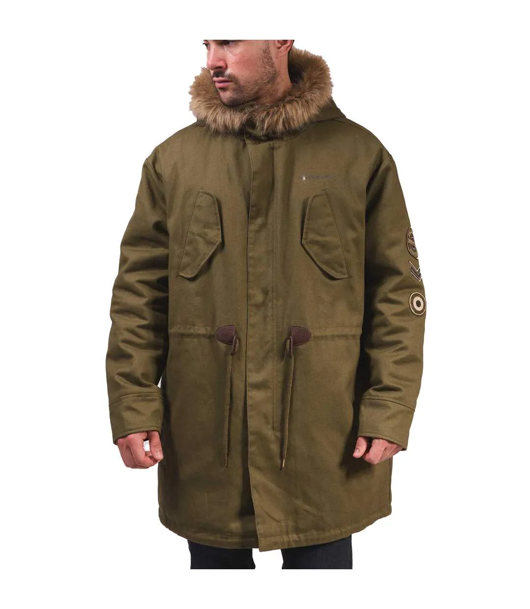 Parka Homme Vert Kaki Lambretta-1