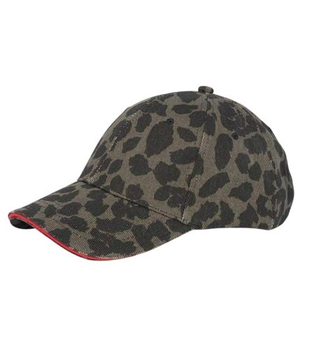 Casquette De Baseball Décontracté Motif/style Imprimé Léopard Homme Noir Argenté Imprimé Léopard Brave Soul