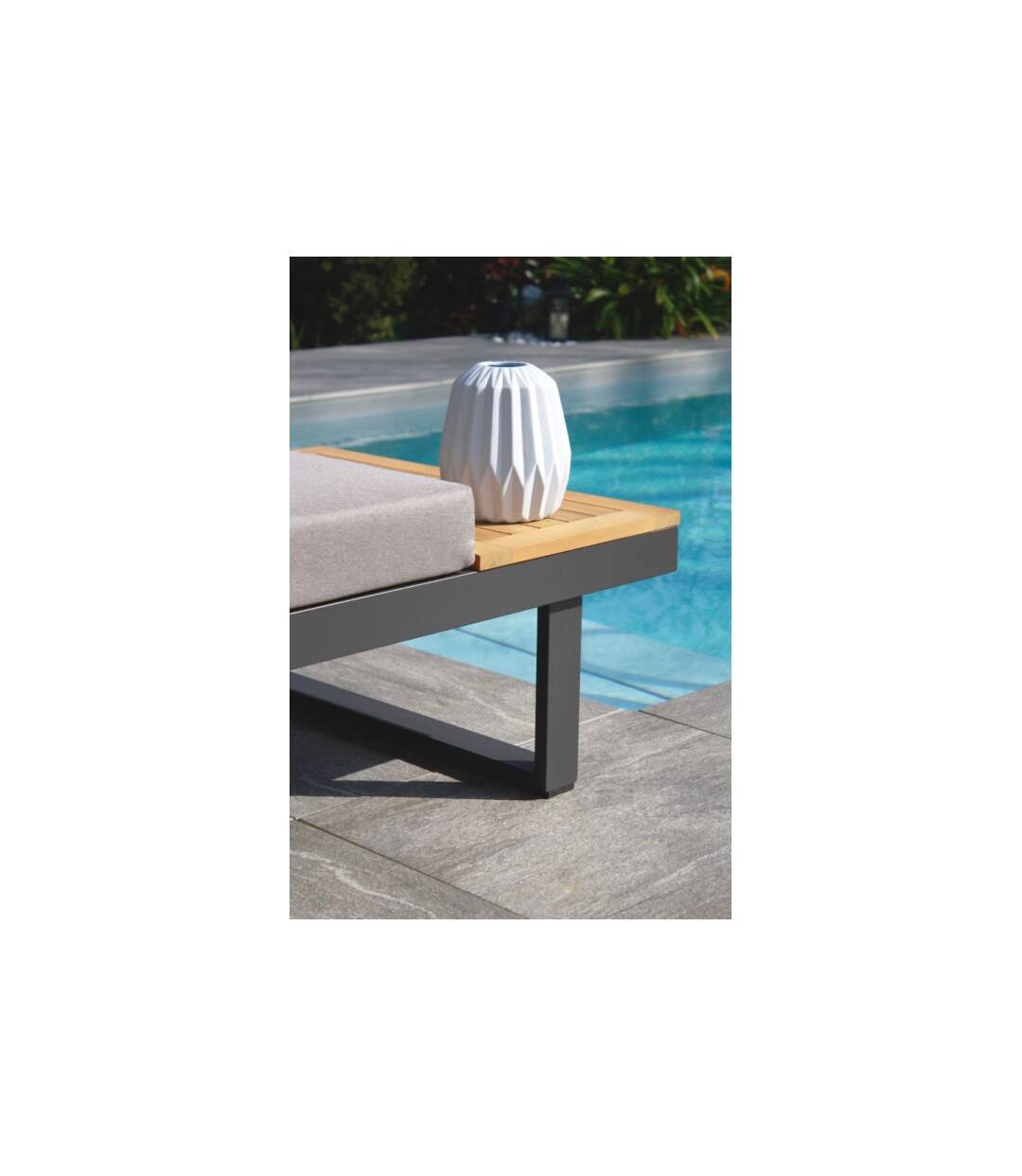 Salon de Jardin Modulable 4 Places Tokyo 175cm Gris Anthracite-3