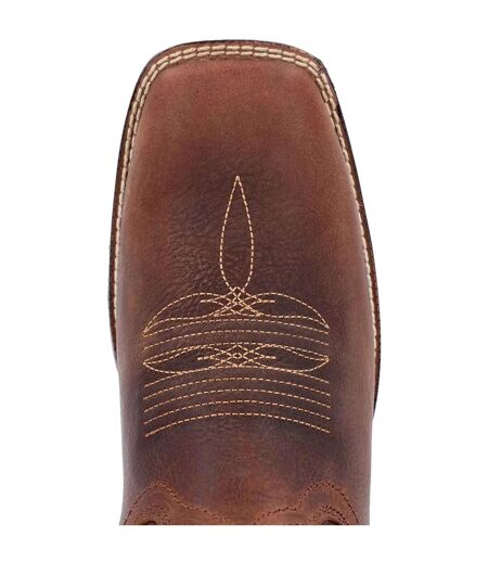 Mens Westward Full Grain Leather Cowboy Boots Prairie Brown Durango