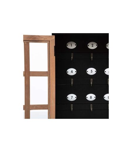 Boîte à Clés en Bois Milana 40cm Noir