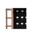 Boîte à Clés en Bois Milana 40cm Noir-3