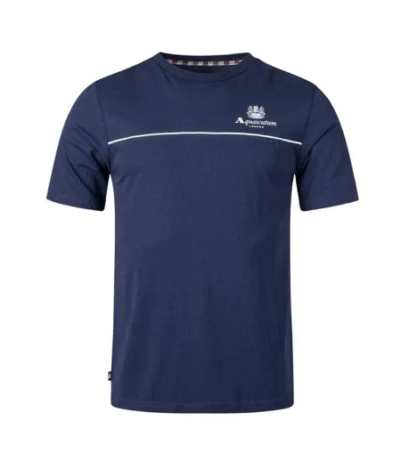 T-shirt Homme Bleu Marine Aquascutum