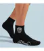 3 Pairs Men Black Quarter Crew Breathable Socks-4