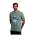 Mens coasting graphic t-shirt dusty teal Weird Fish-3
