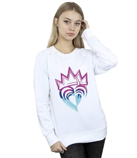Disney - Sweat DESCENDANTS PINK CROWN - Femme (Blanc) - UTBI15550