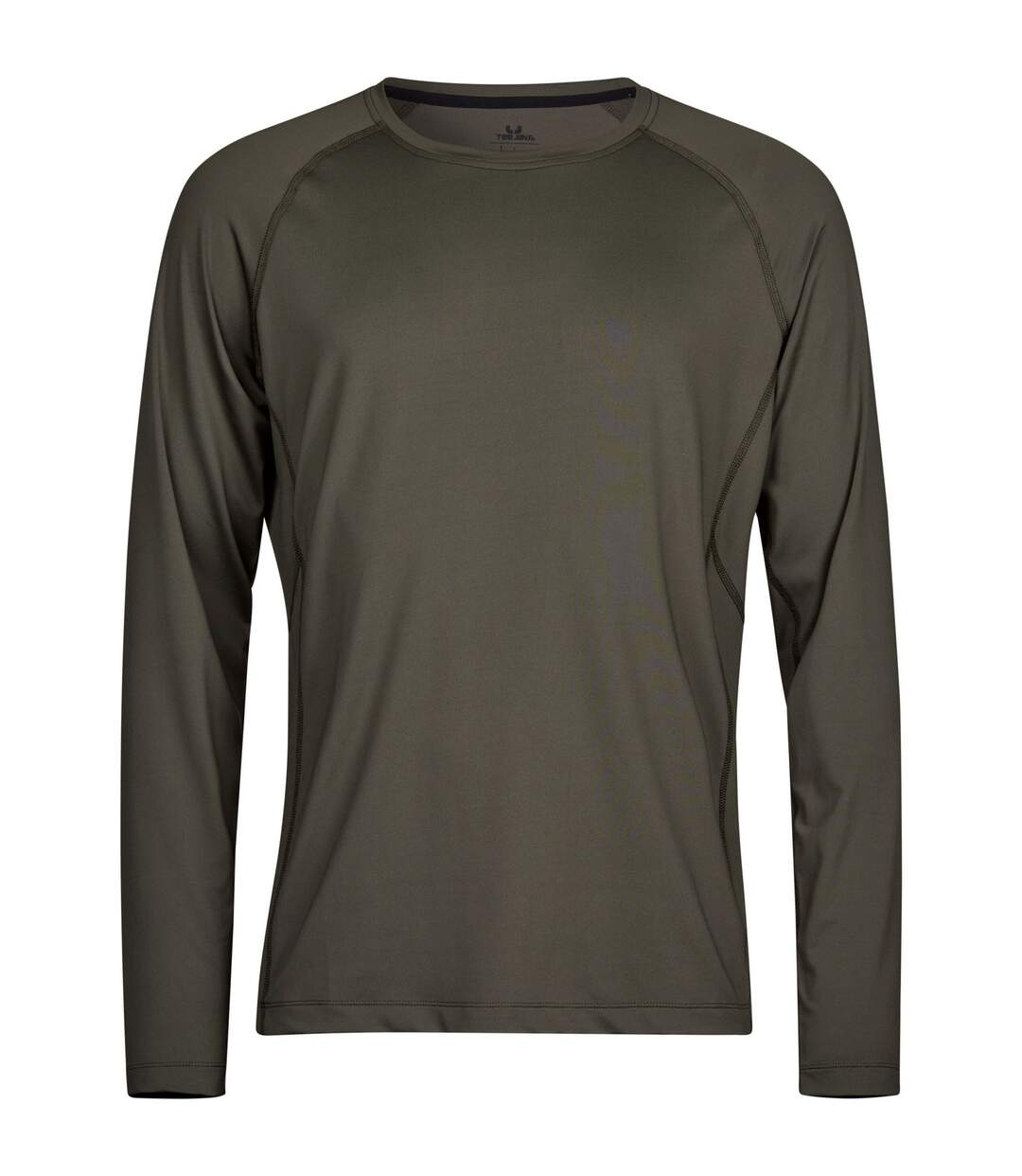 Tee Jays Mens CoolDry Long-Sleeved Crop T-Shirt (Deep Green)
