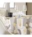 Nappe Ronde Antitache Imprimé Natane 180cm Naturel-2