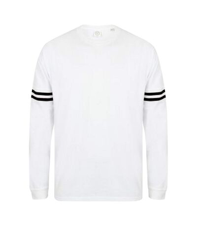 Skinnifit Unisex Adults Drop Shoulder SF Logo Sweatshirt (White)