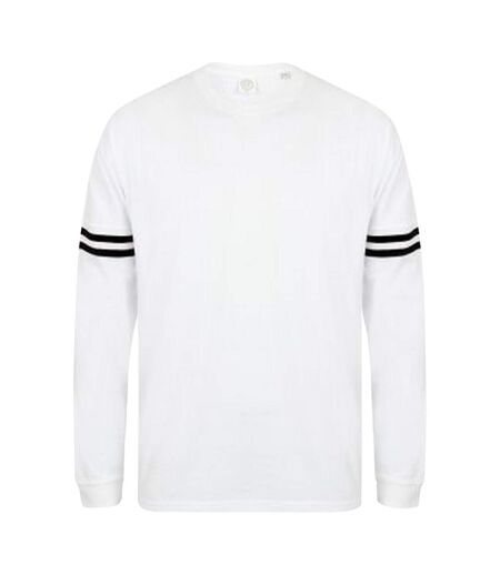 Skinnifit Unisex Adults Drop Shoulder SF Logo Sweatshirt (White)