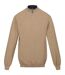 Sweat Uni À Col Montant Zippé Keaton Homme Beige Foncé Regatta-1