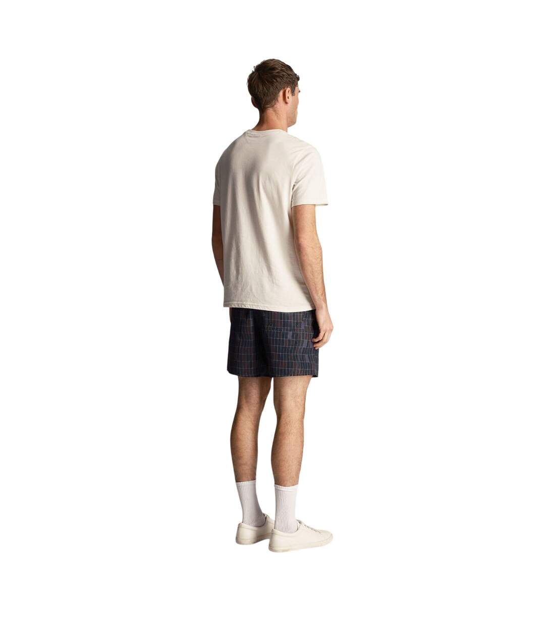 Mens Pool Print Swim Shorts Navy Lyle & Scott-2