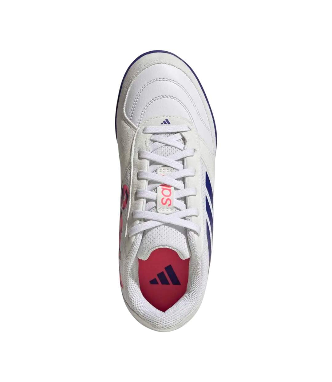 Chaussures De Foot Sala Competition Enfant Blanc Bleu Foncé Adidas-3
