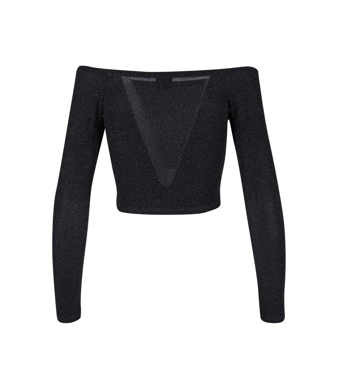 Haut Manches Longues Motif/style Paillettes Femme Noir Urban Classics-3