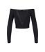 Haut Manches Longues Motif/style Paillettes Femme Noir Urban Classics-3