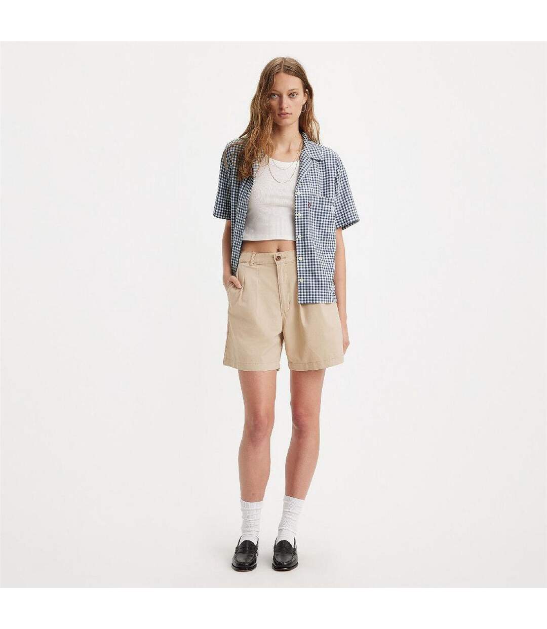 Short Femme Beige Foncé Levis-3