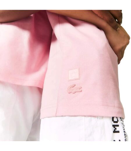 Unisex adult minecraft t-shirt pink Lacoste