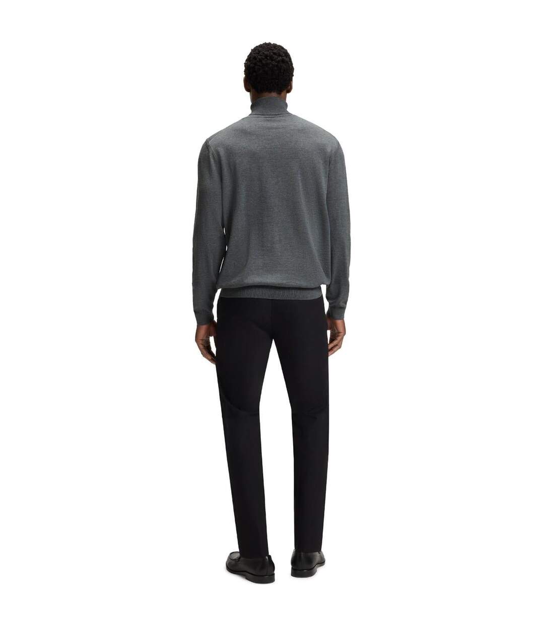 Mens Musso-p Jumper Medium Grey Boss-2