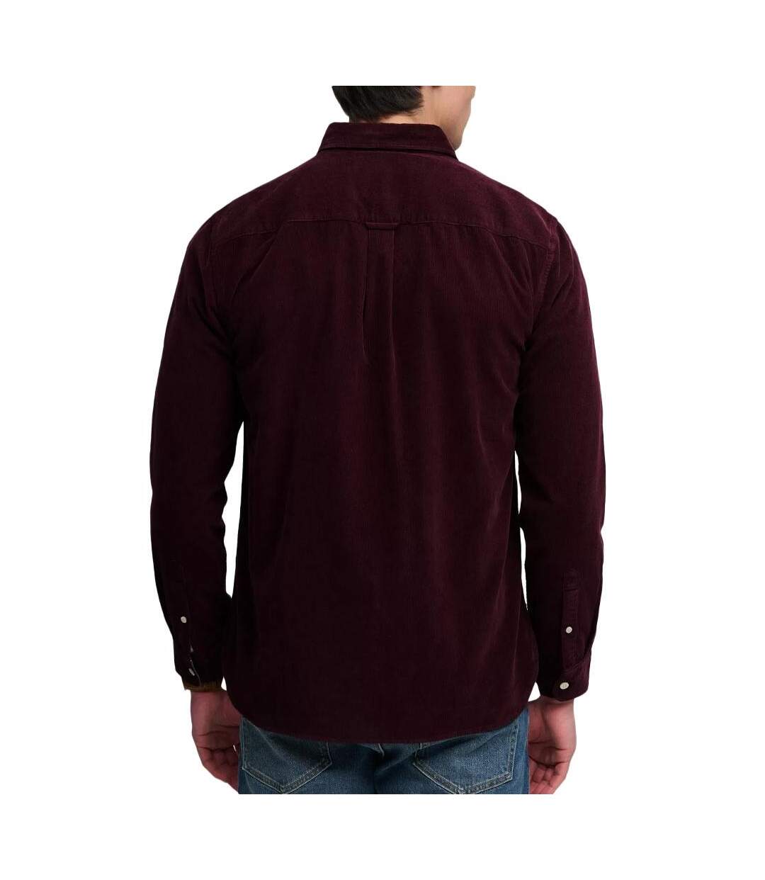 Chemise bordeaux homme superdry classic-2