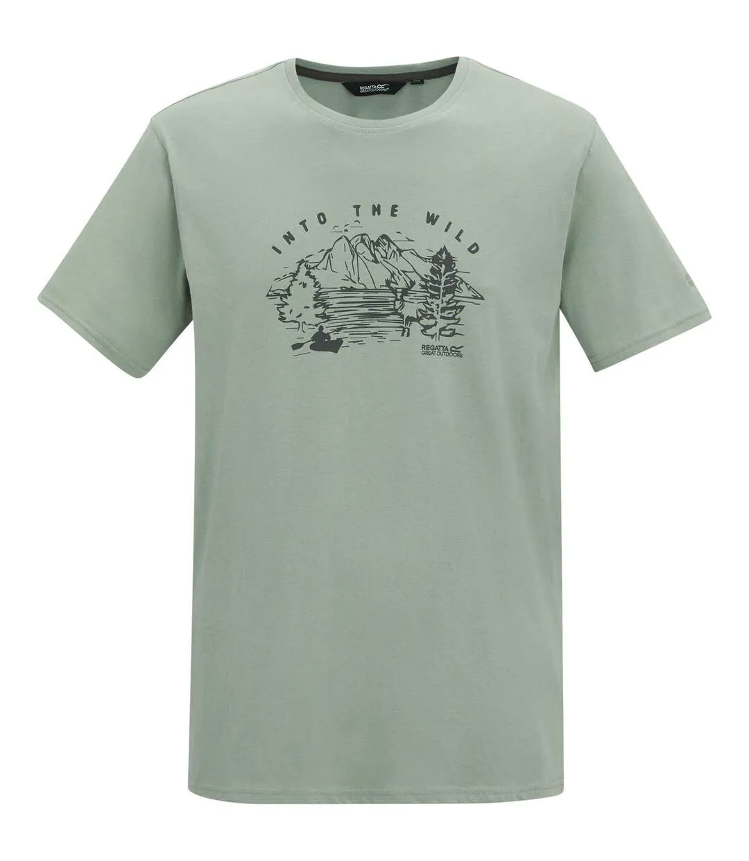 Mens Cline Ix Mountain T-shirt Glacier Regatta-1