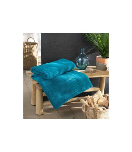 Drap de Bain Tendresse 90x150cm Bleu Paon