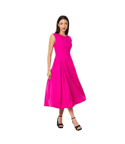 Robe mi-longue femme rose Principles