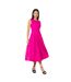 Robe mi-longue femme rose Principles