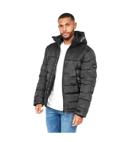 Mens Crespo Jacket Black Camo Born Rich
