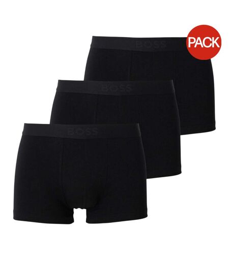 Lot De 3  Boxers Motif/style Logo Homme Noir Boss