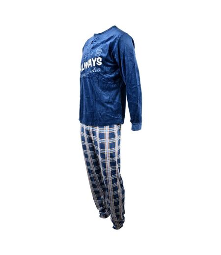 Pyjama Homme Long SWEET SECRET Q2733 POLAIRE MARINE