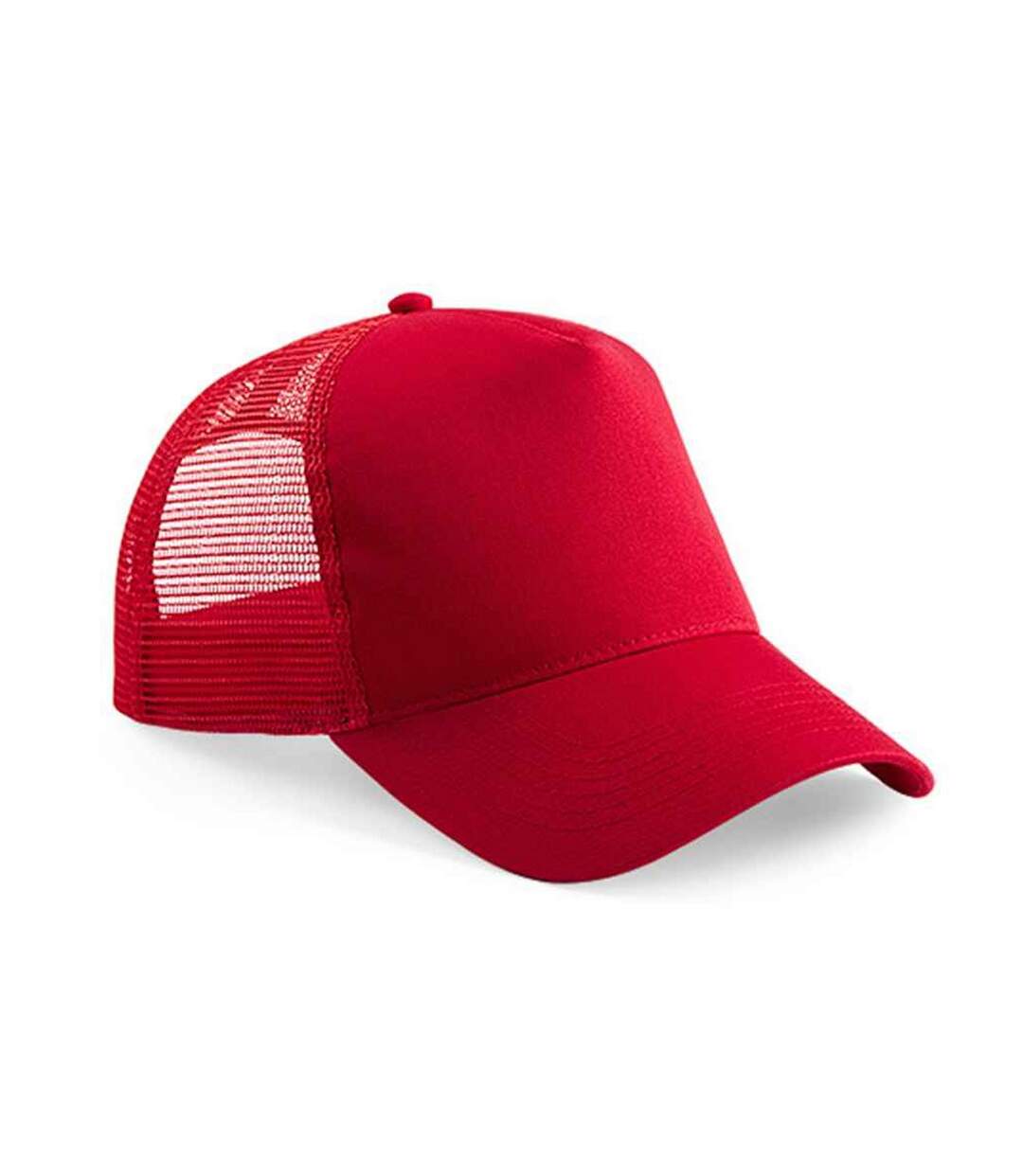 Casquette trucker adulte rouge classique Beechfield-1