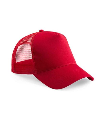 Casquette trucker adulte rouge classique Beechfield