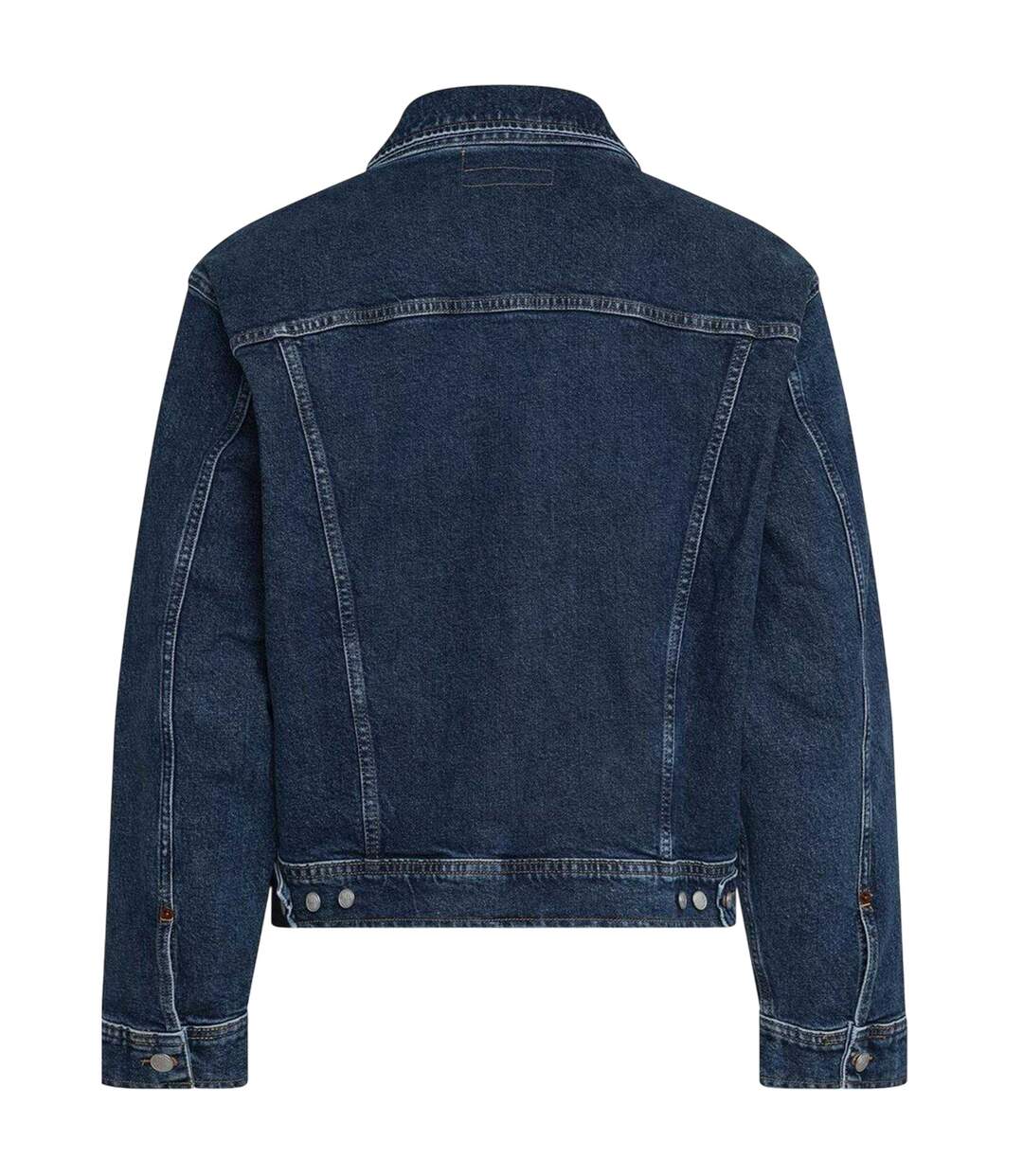 Mens Embroidered Logo Comfort Denim Jacket Blue Replay-2