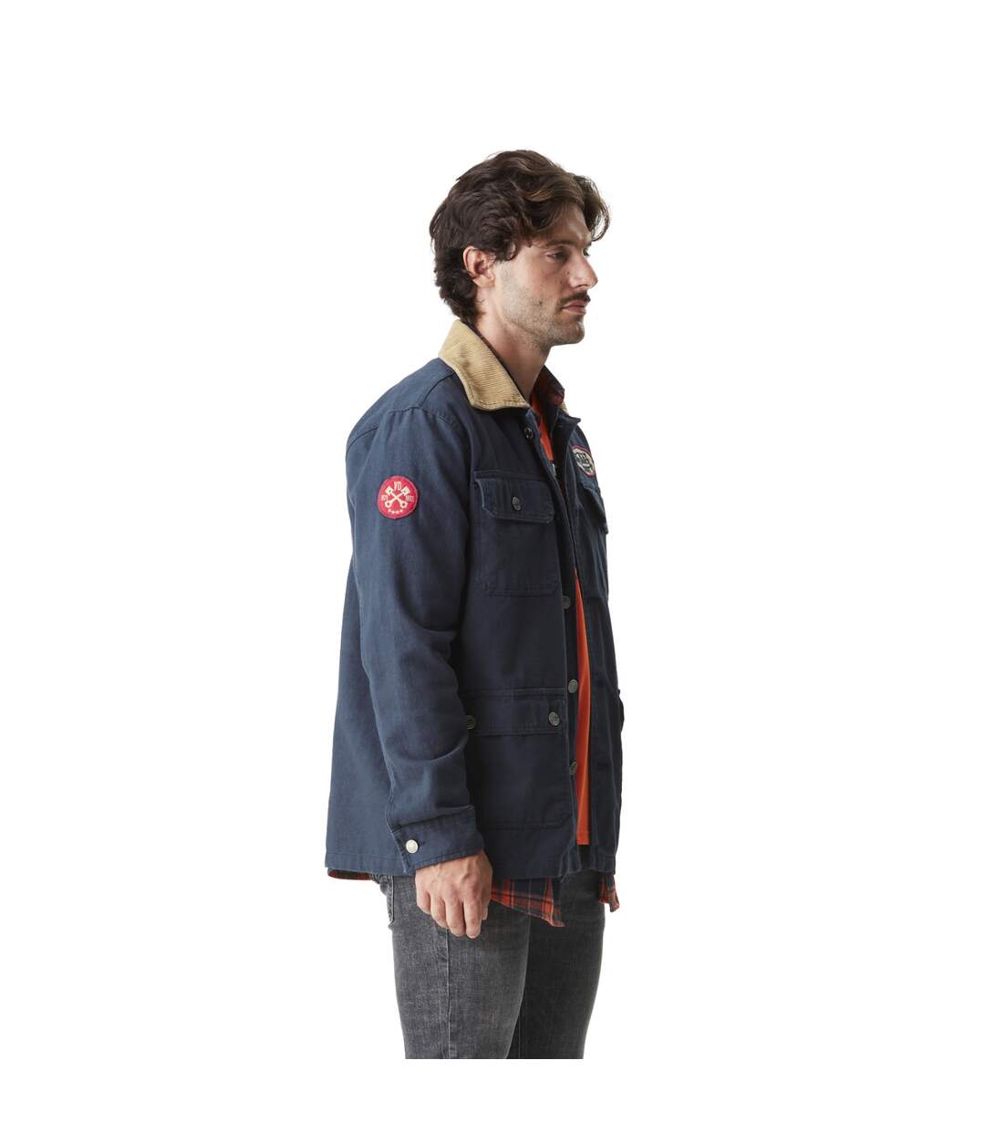 Veste homme garage avec logo et badge en coton Will Vondutch-4