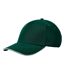 Casquette De Baseball Earthaware Classic Vert Bouteille Blanc Beechfield-2