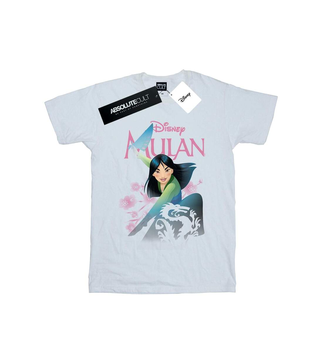 Disney Womens/Ladies Mulan My Own Hero Cotton Boyfriend T-Shirt (Blanc) - UTBI49667-1