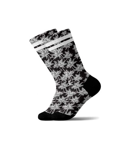 PULL IN Chaussettes Homme Microfibre MACABOU Noir Blanc