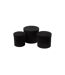 Lot de 3 Boîtes de Rangement Rondes Vaughn 27cm Noir-1