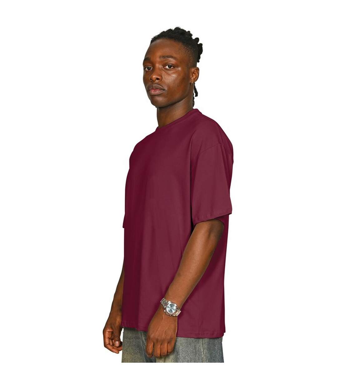 T-shirt Adulte Bordeaux Casual Classics-3