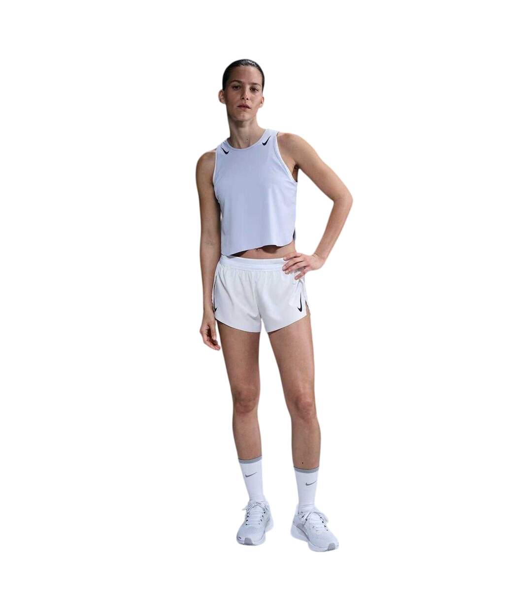 Débardeur Course À Pied Aero Swift Femme Bleu Nike-1