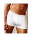 Fruit Of The Loom Mens Classic Shorty Cotton Rich Boxer Shorts (Pack Of 2) (White) - UTBC3357