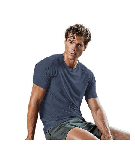 T-shirt À Manches Courtes Homme Bleu Marine Chiné Tee Jays