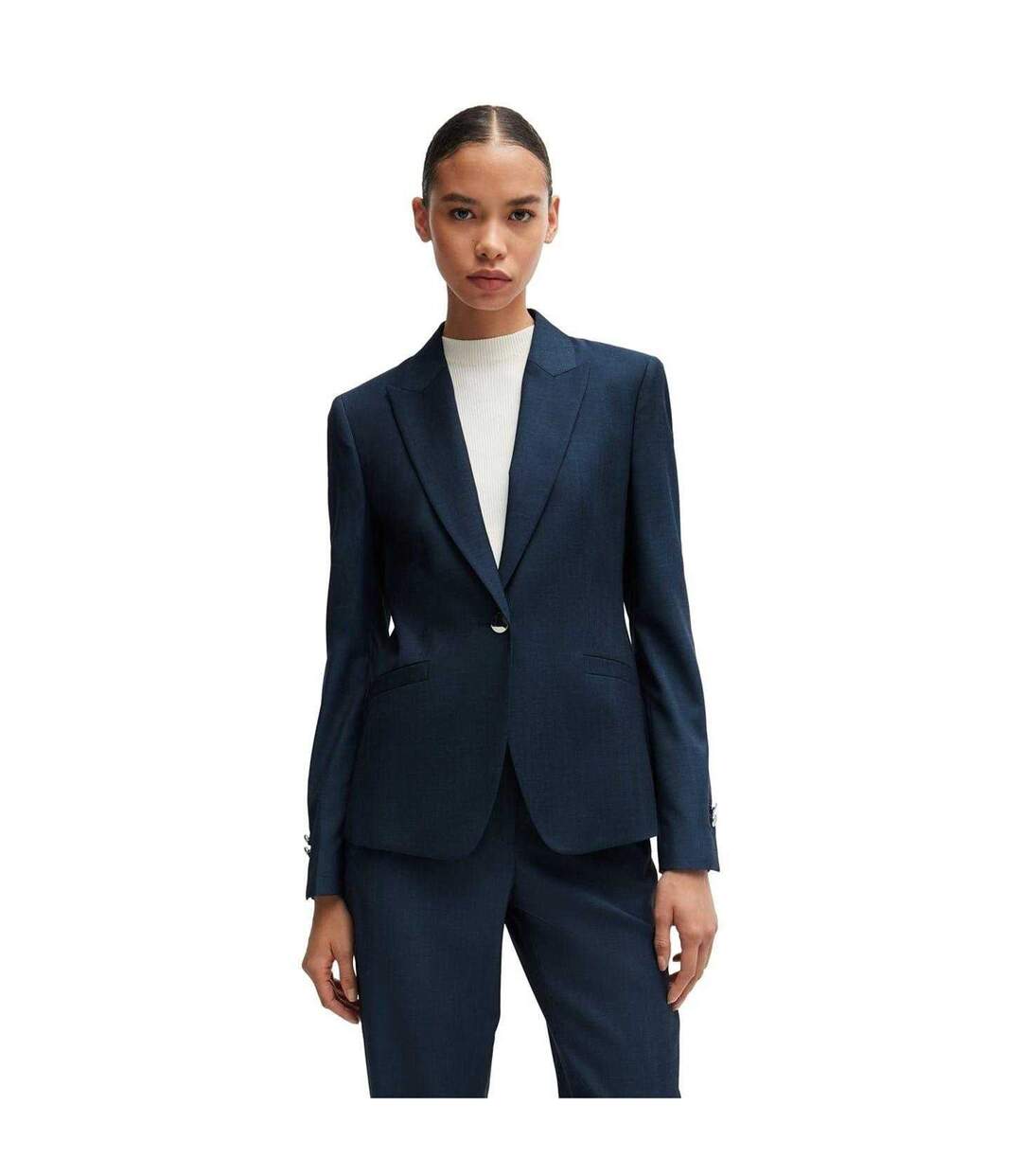 Blazer Officiel Motif/style À Motifs Femme Bleu Boss-1