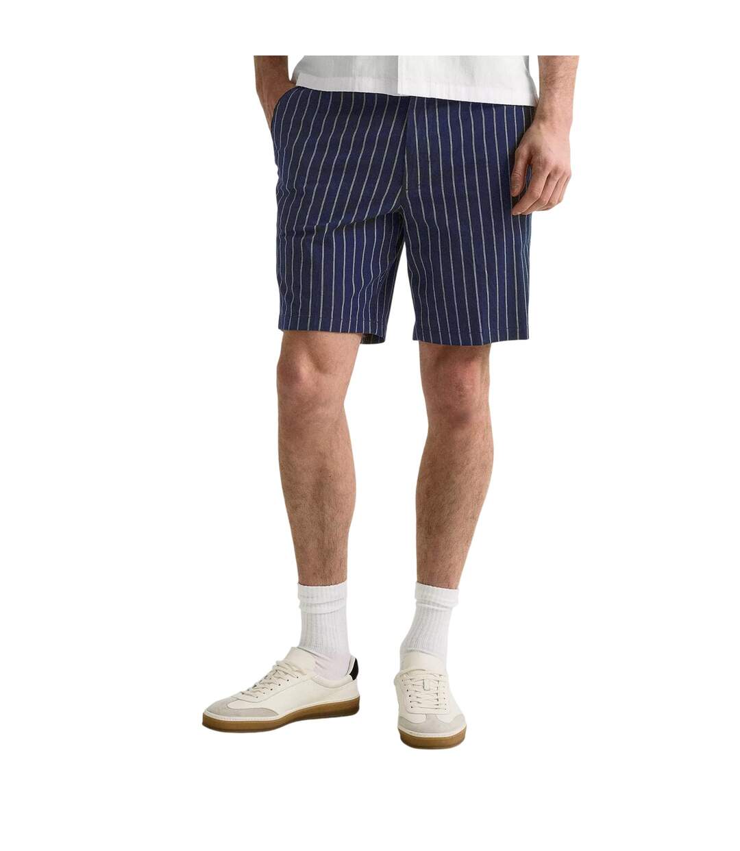 Short Motif/style À Rayures Kane Homme Bleu Foncé Boss-1