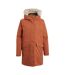 Veste Imperméable À Capuche Avec Bord Duveteux Amovible Sofia Femme Orange Clair Craghoppers-2